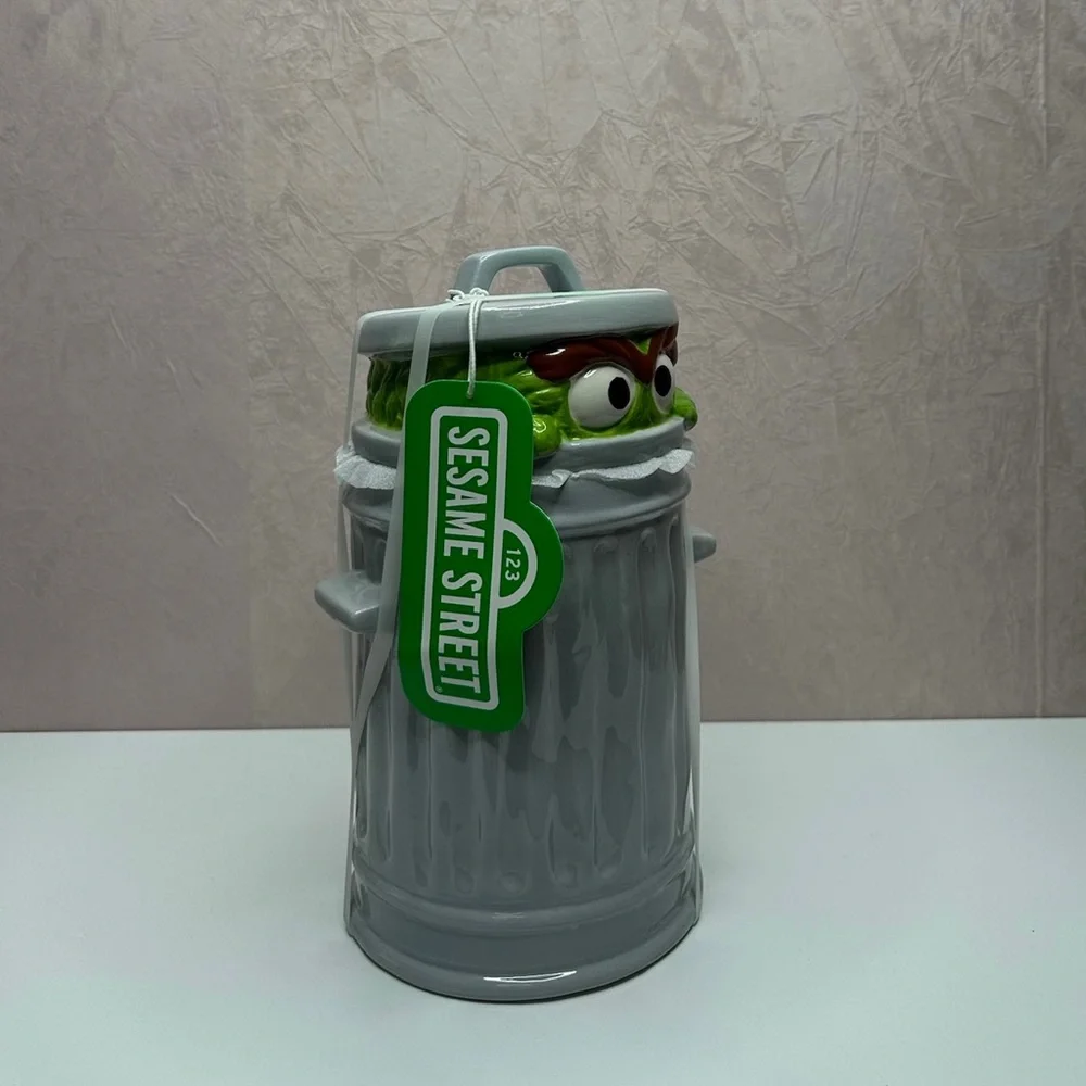 Sesame Street Gray and Green Cookie Jar - Picture 4 of 10